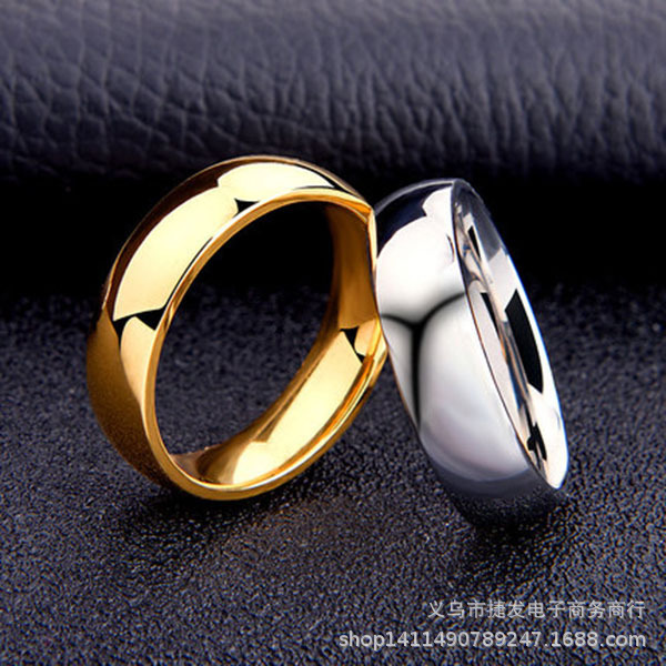 fashionable glossy ring stainless steel