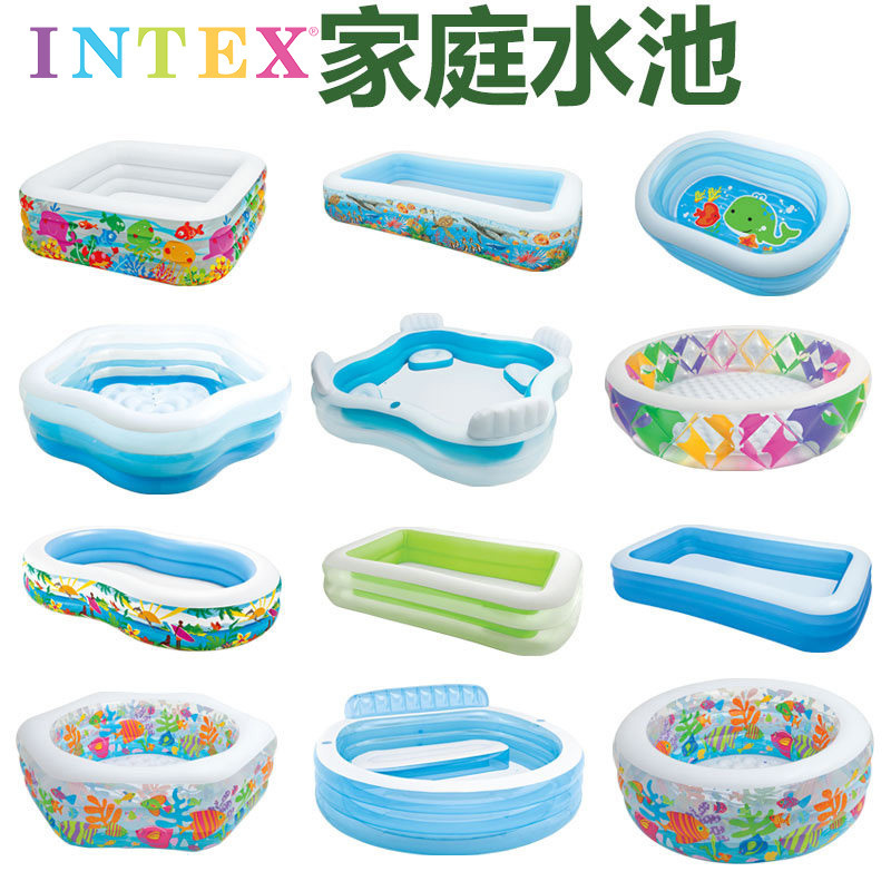 INTEX inflatable swimming pool Children's household baby water park adult inflatable pool oversized thickened