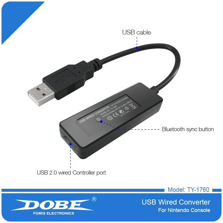 SWITCH Проводной + Bluetooth конвертер Howle Handle Switch Bluetooth Gamepad Tour Converter TY-1760
