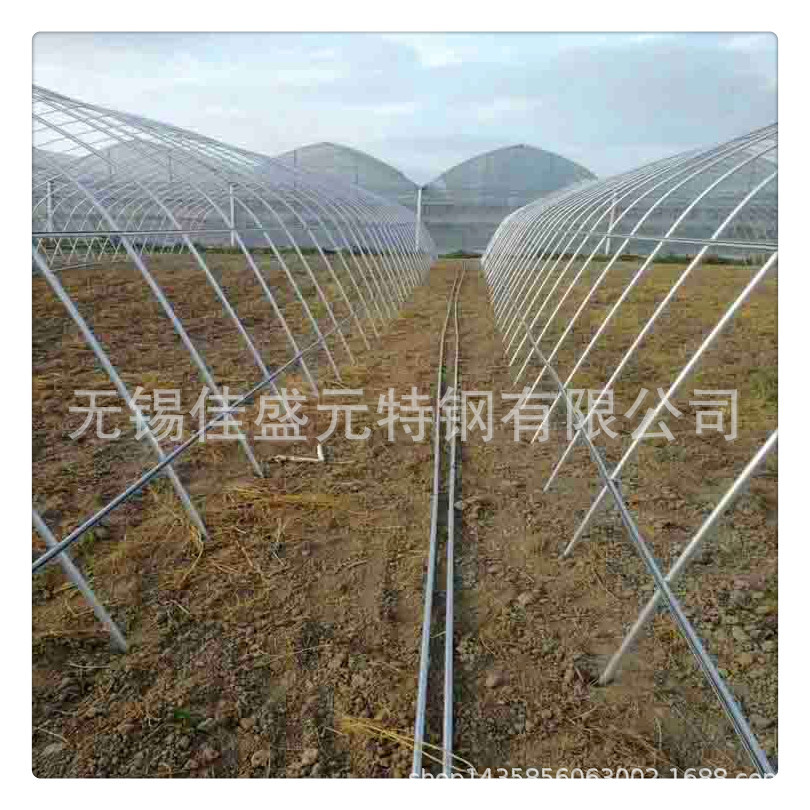 荐农用蔬菜养殖花卉单体连体大棚架子管镀锌圆管镀锌焊管无缝管材