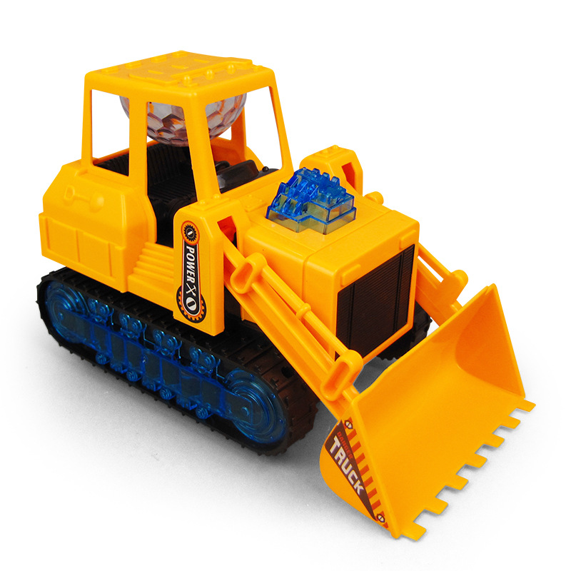 Simulación eléctrica bulldozer ciudad construcción ingeniería vehículo iluminación música Demostración Automática niños puesto Juguetes