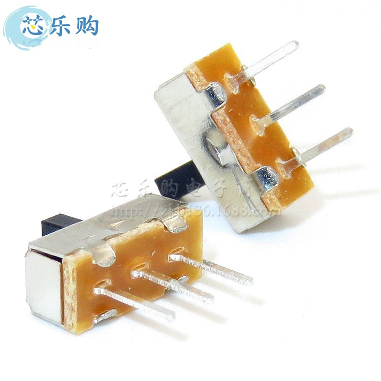 拨动开关 3脚 拔动开关 SS12D00G4 1P2T 柄高4MM 脚距约2.5
