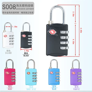 Spot Wholesale YIF Custom Lock TSA007 Цинк -сплав Блокировка пароля TSA Customs Antheft Lock Customs Lock