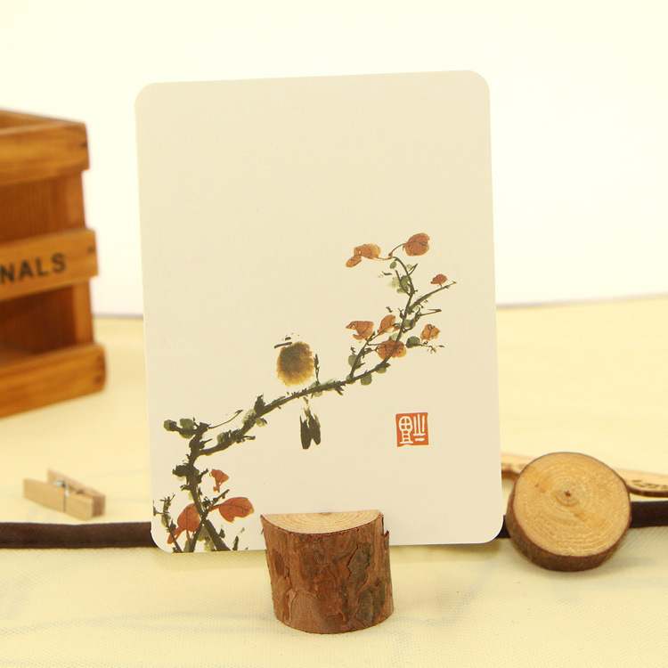 创意圣诞节祝福卡片生日情人节文艺范贺卡定制小清新中国风明信片|ru