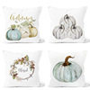 Halloween pumpkin series pillow cover Amazon hot sublimation technology wash color fast， can be customized