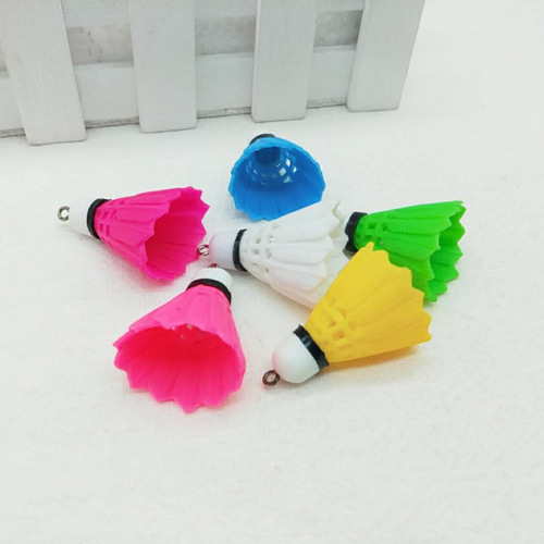 Simulated mini badminton keychain accessories diy jewelry accessories earrings earrings accessories wholesale