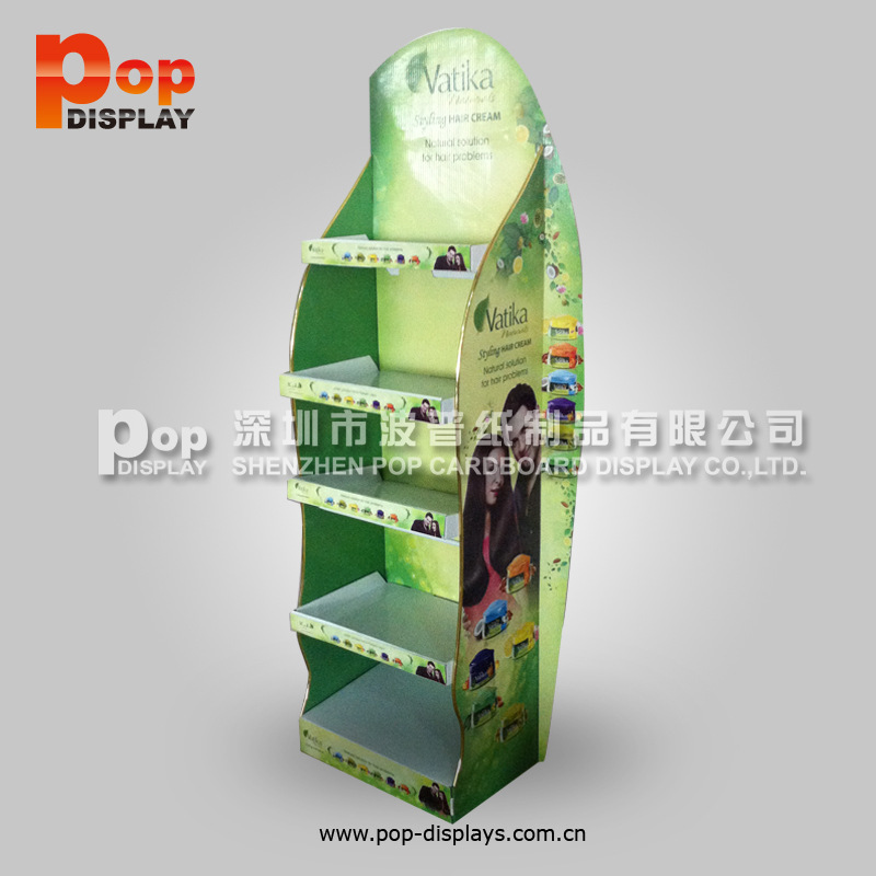 化妆品落地瓦楞纸展示架 商超纸陈列架促销架春节促销礼品