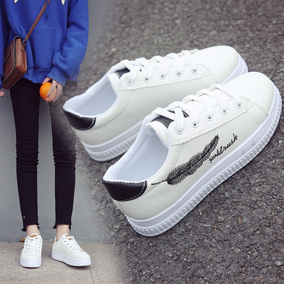 2018春季新款韓版百搭小白鞋女原宿風學生ulzzang板鞋chic女鞋