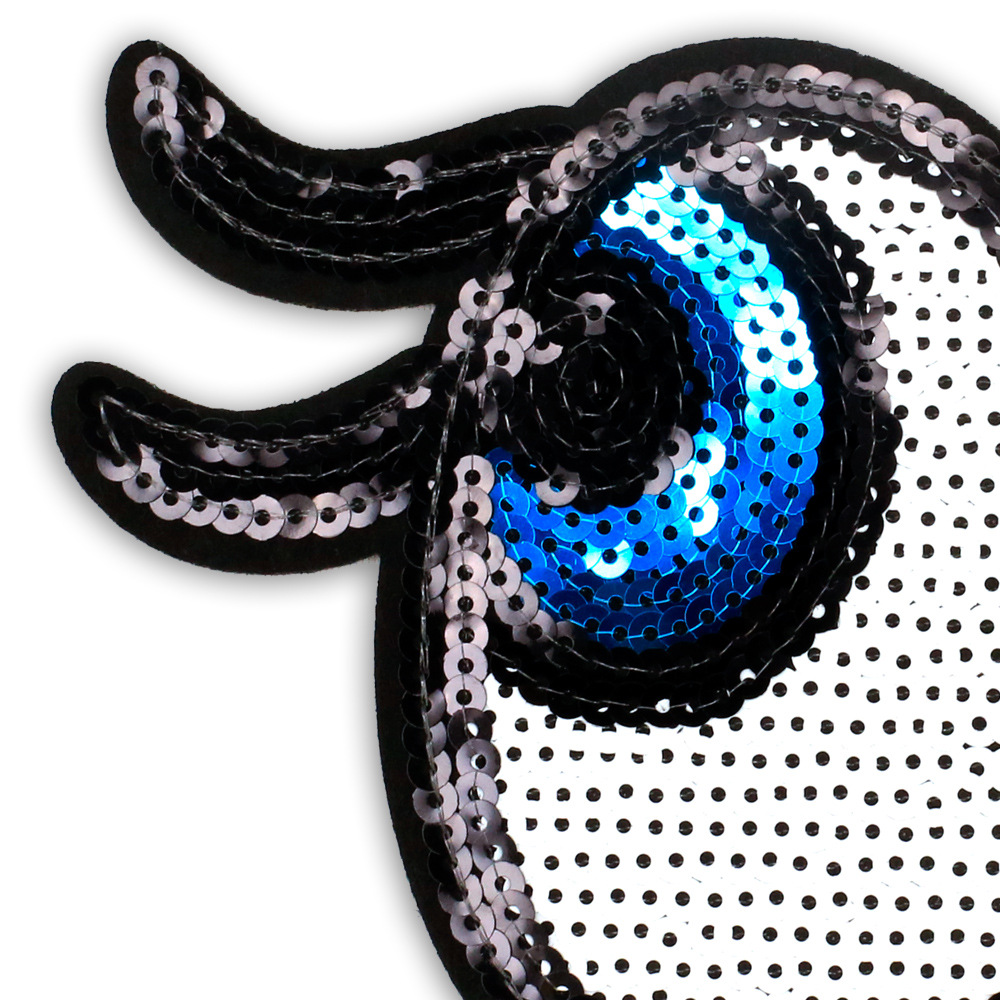 ---JY-0861眼睛图案5MM珠片绣 可定制0.8-1.