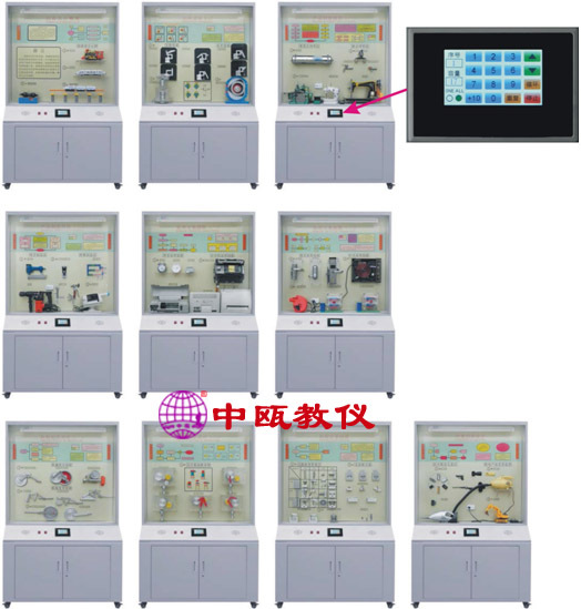SZJ-CT206型 触摸屏控制《机械创新设计》陈列柜 |机械陈列室设备