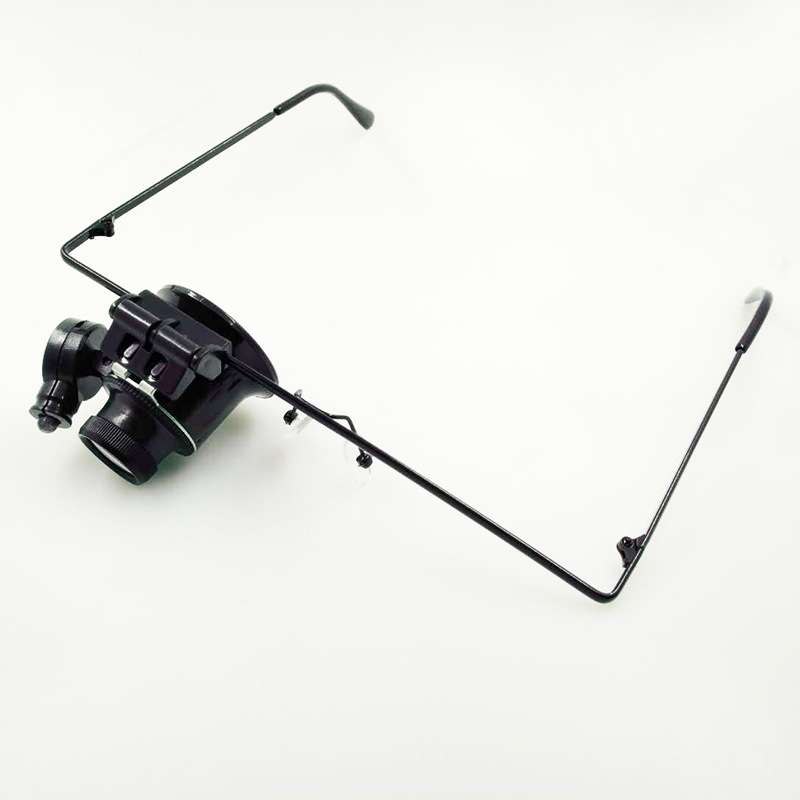 9892A眼镜式20倍钟表修理古玩鉴定高倍放大镜头戴式支架放大镜