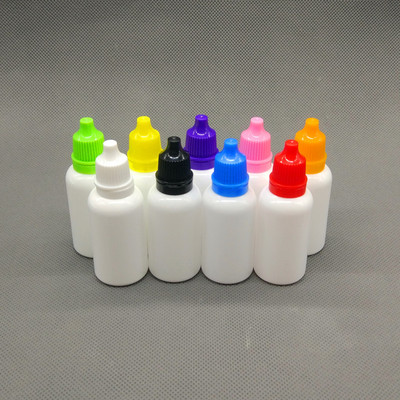 厂家直销塑料瓶滴瓶20ml白色避光pe滴眼剂瓶20毫升液体滴剂小瓶子