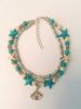 Accessory, turquoise beach ankle bracelet from pearl