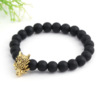 Organic matte fashionable agate accessory, rosary with round beads, bracelet, Aliexpress