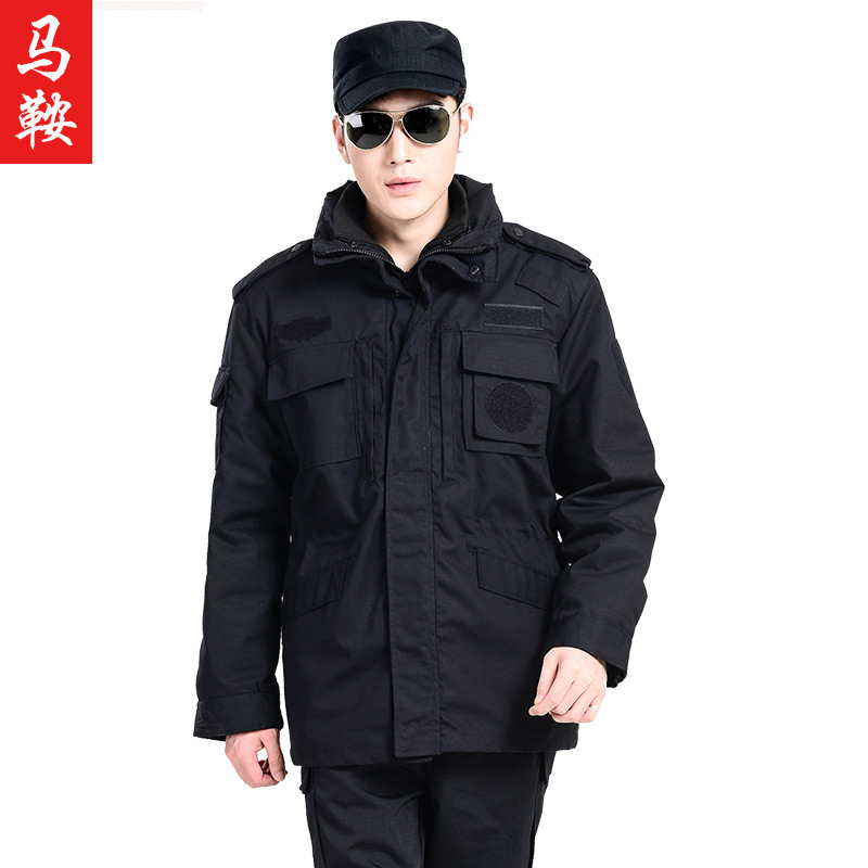 新款特战冬大衣保安作训大衣多功能防寒服冬季加厚执勤服工作服|ru