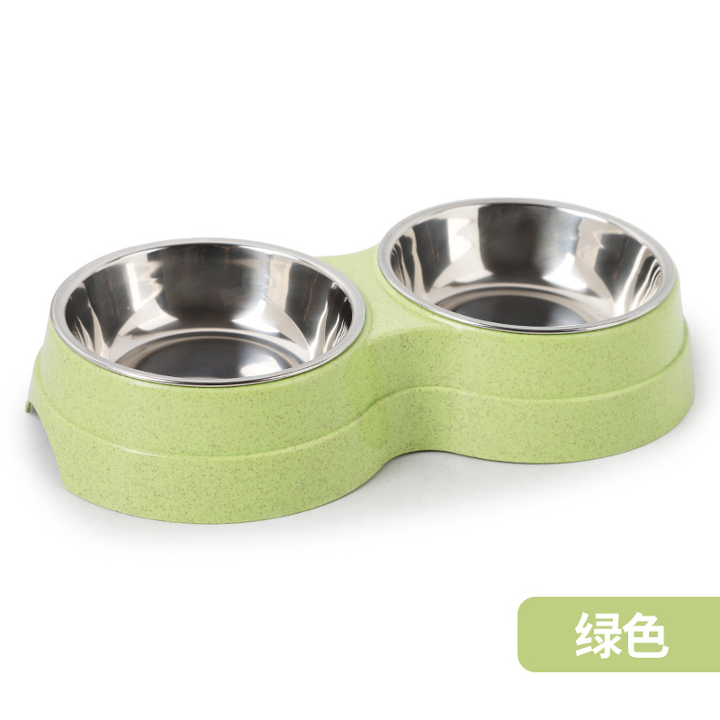 天然秸秆塑料圆形二合一双碗8 详情