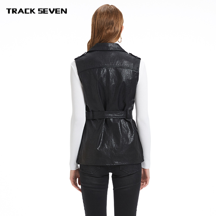 Gilet femme TRACK SEVEN en En cuir - Ref 3317536 Image 4