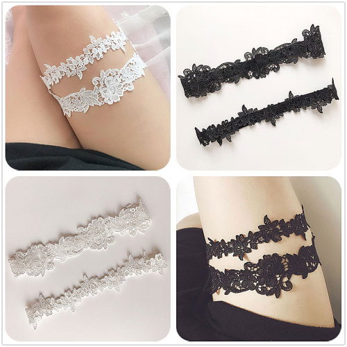 Amazon Hot Selling Bridal Lace Garter European and American Wedding Accessories Sexy Garter Elastic Leg Ring LW20