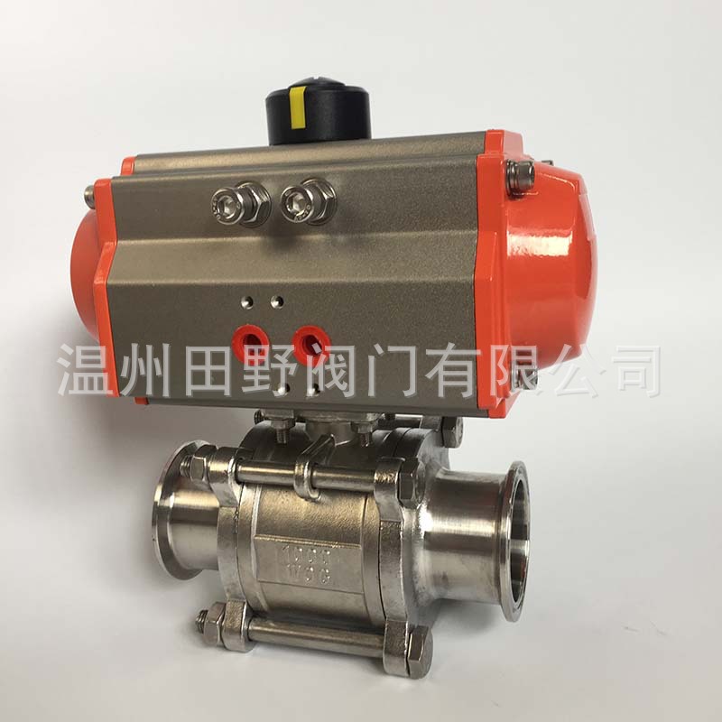 ������Ƭʽ��װ�� 304�����1000WOG  CF8 Sanitary ballvalve