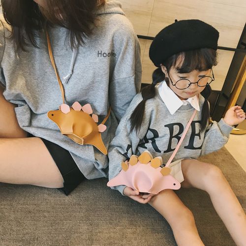 Children's bags Korean style cute baby animal crossbody bag mini dinosaur shoulder bag for boys and girls personalized kid bag