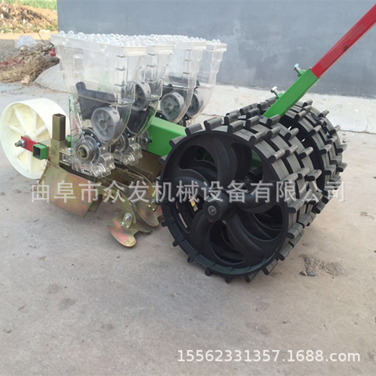 人力手推式播种机 辣椒育苗播种机 农用四行条播机