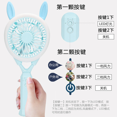 地摊热卖厂家直销USB迷你小风扇便携式充电静音五叶手持风扇批发