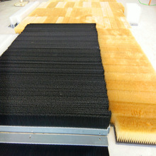 塑料板毛刷条钢丝胶排刷防风刷挡尘PVC板刷尼龙丝条刷铜丝扁刷板