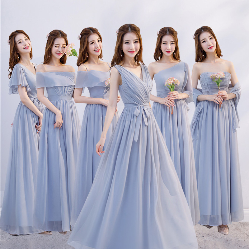 Bridesmaid Dress Long 2025 New Wedding Bridesmaid Group Sister Dress Bridesmaid Dress Graduation Dress Female Manufacturer Wholesale