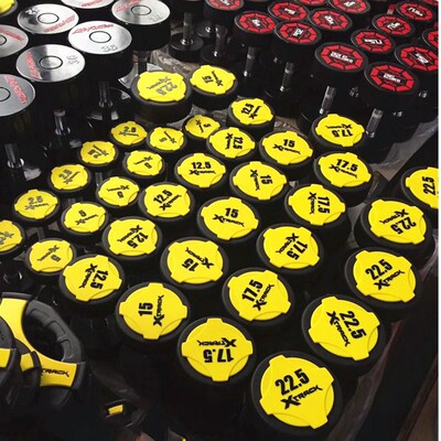 哑铃 聚氨酯CPU美国队长 健身房专用 固定环保私教哑铃五角星红色|ms