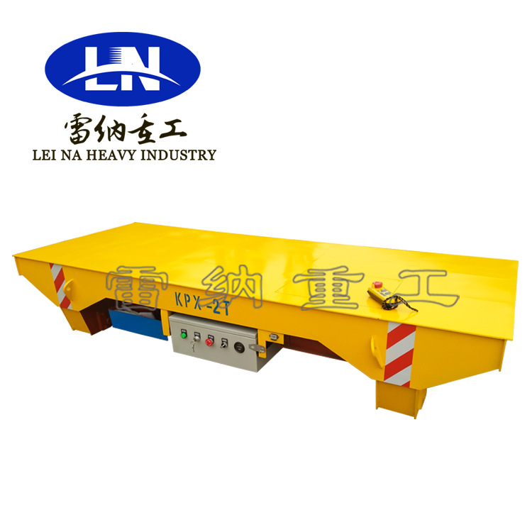 供应2T蓄电池轨道电动平板车车间物料搬运转运遥控有轨电动平板车