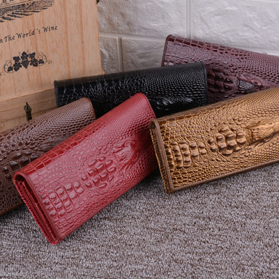 2020 winter new pattern Crocodile head Boneweave wallet multi-function Buckle Card position men and women neutral Wallet