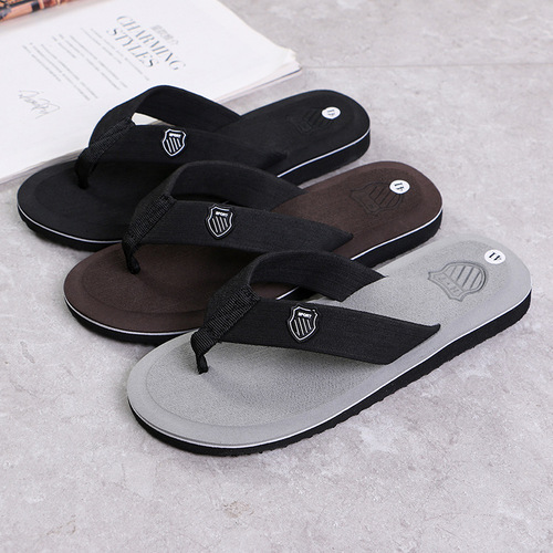 Men's Korean version of summer trend Beckham's same style indoor and outdoor slippers for home leisure beach flip-flops directly supplied from the manufacturer