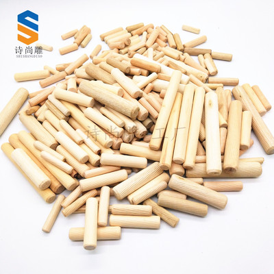 厂家供应原木木梢配件 直纹木榫木削木钉家具加固拼接木|ms