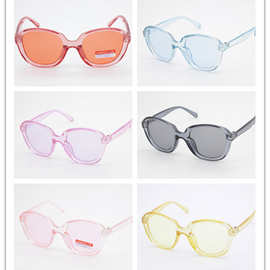 2019 儿童新款时尚造型太阳镜，成人造型儿童太阳镜，现货，6色混