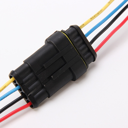 4P 1.5 series HID flame retardant automotive connector waterproof connector automotive connector plug with wire 7cm