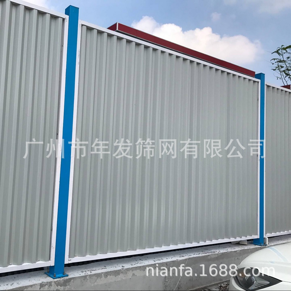 工程围挡广告厂家供应彩钢板工地隔离围挡 市政工程围挡