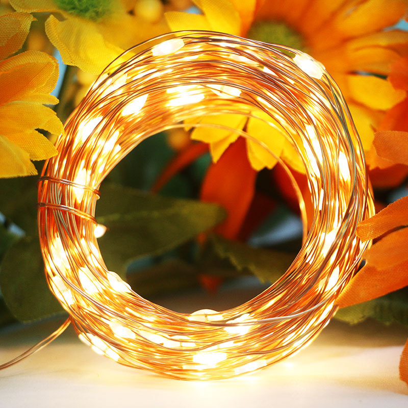 led灯串 USB带遥控灯串 3AA电池盒铜线灯 圣诞节装饰小彩灯酒瓶灯