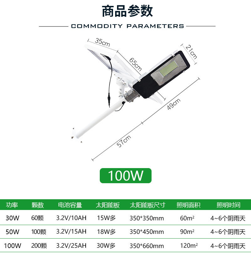 牙刷款太阳能参数介绍