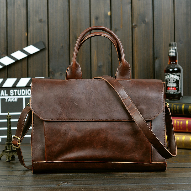 Single-Shoulder Crossbody Laptop Briefcase 5