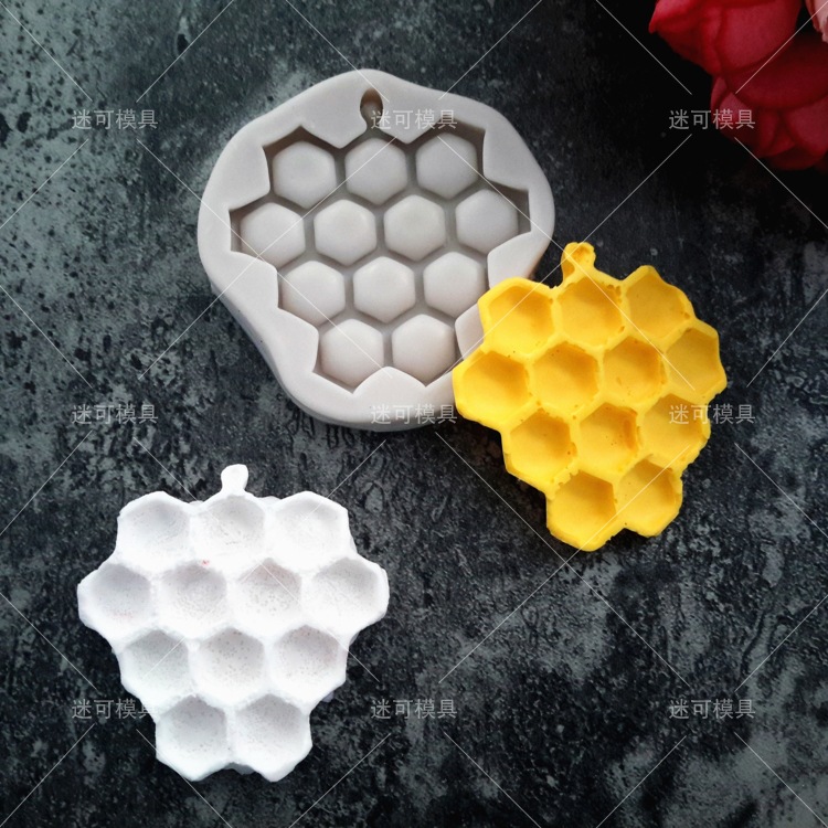 Herramientas para hornear panal de miel cubierta protectora textura molde de chocolate molde de pastel de fondant molde de silicona