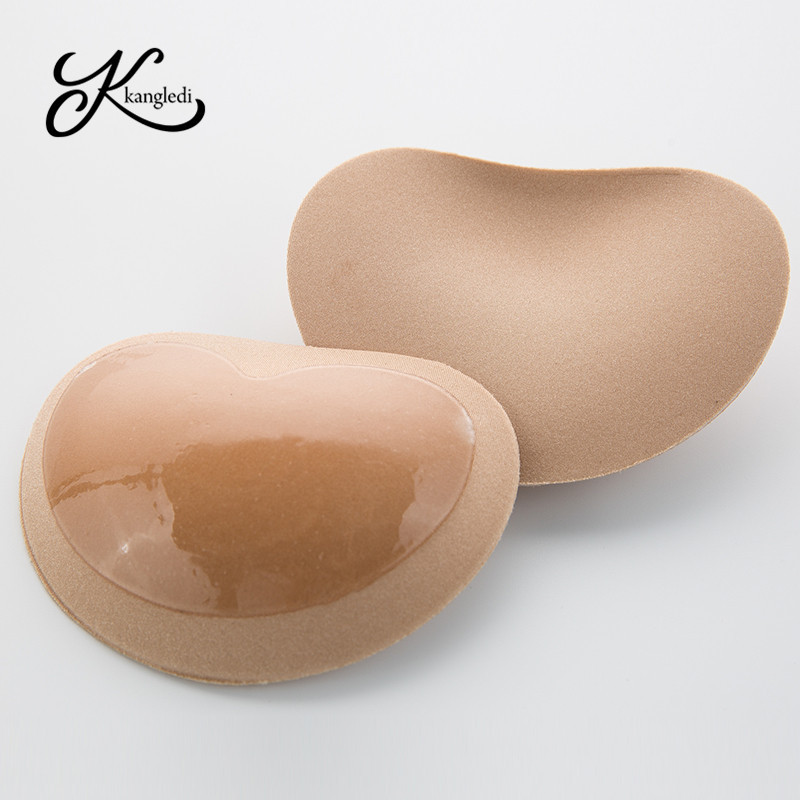 [Pasador mensual 100000] fábrica directa en forma de corazón traje de baño de silicona almohadilla en el pecho engrosada sujetador insertar esponja almohadilla en el pecho insertar