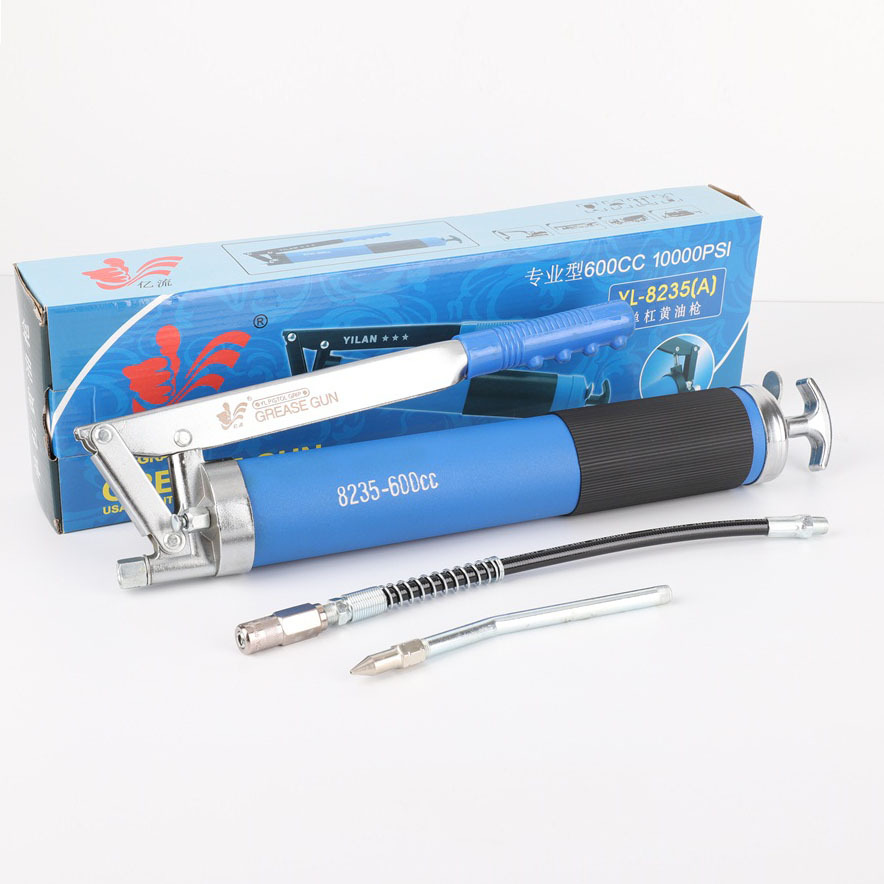 厂家直销 彩盒8235单杆黄油枪 气动高压汽动黄油枪气压黄油枪批发