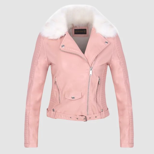 Veste en cuir femme en PU - Ref 3447586 Image 6