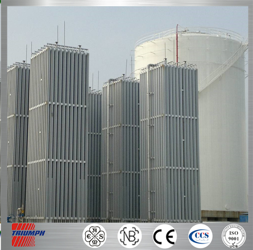 ASME/GB/NB空温式气化器/铝制/循环水LNG汽化器/LOX/LIN/LAr