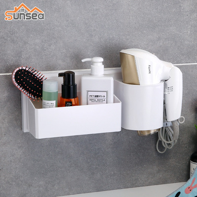 電吹風機架子免打孔衛生間洗漱台置物架浴室挂風筒架壁挂收納架