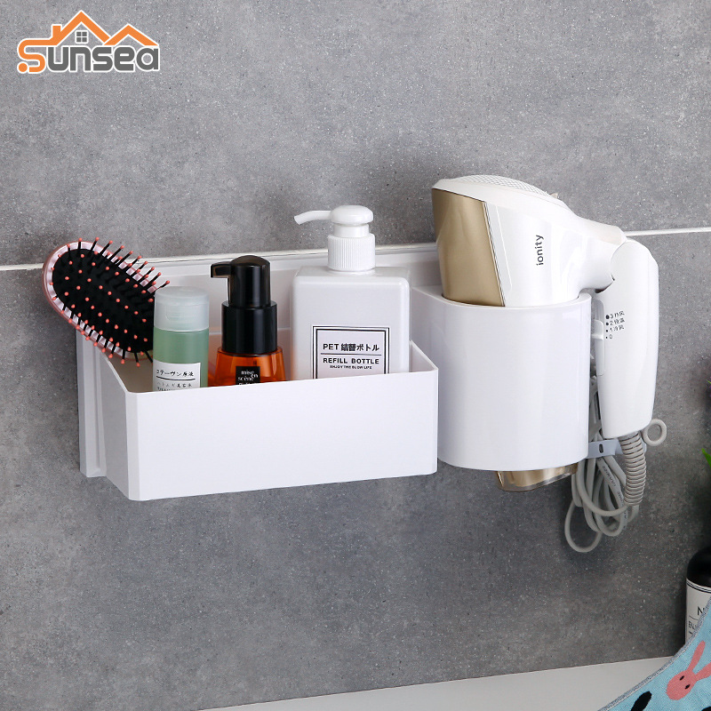 電吹風機架子免打孔衛生間洗漱台置物架浴室挂風筒架壁挂收納架