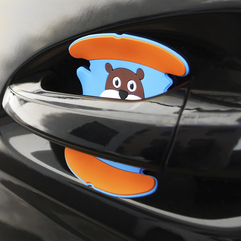 汽車門把手貼 卡通門碗貼防蹭貼 創(chuàng)意門把手貼防刮膠條 R-2037