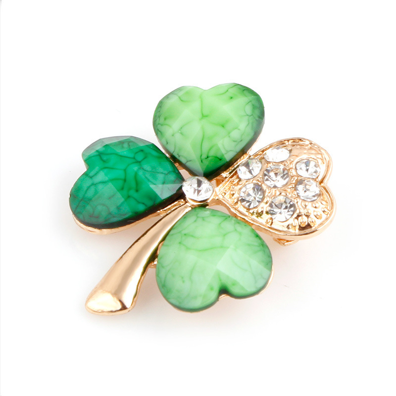 Flower Pattern Women's Gender Simple Style Pin Flower Alloy Rhinestone Artificial Gemstones Women's Brooches