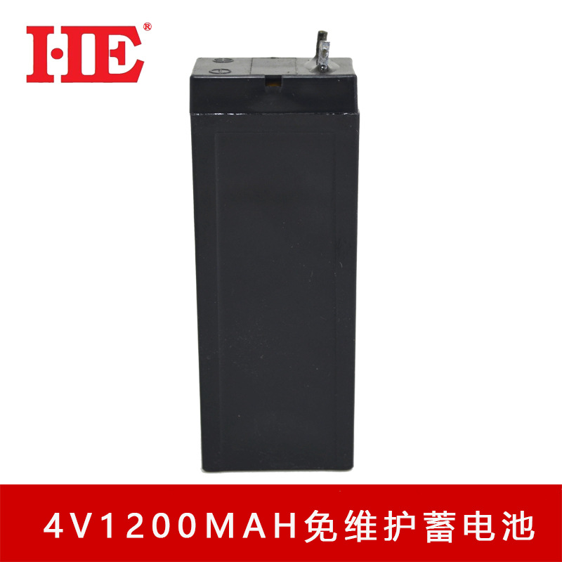 4V1200MAH蓄电池4V1200MA电瓶铅酸免维护手电筒电蚊拍电池