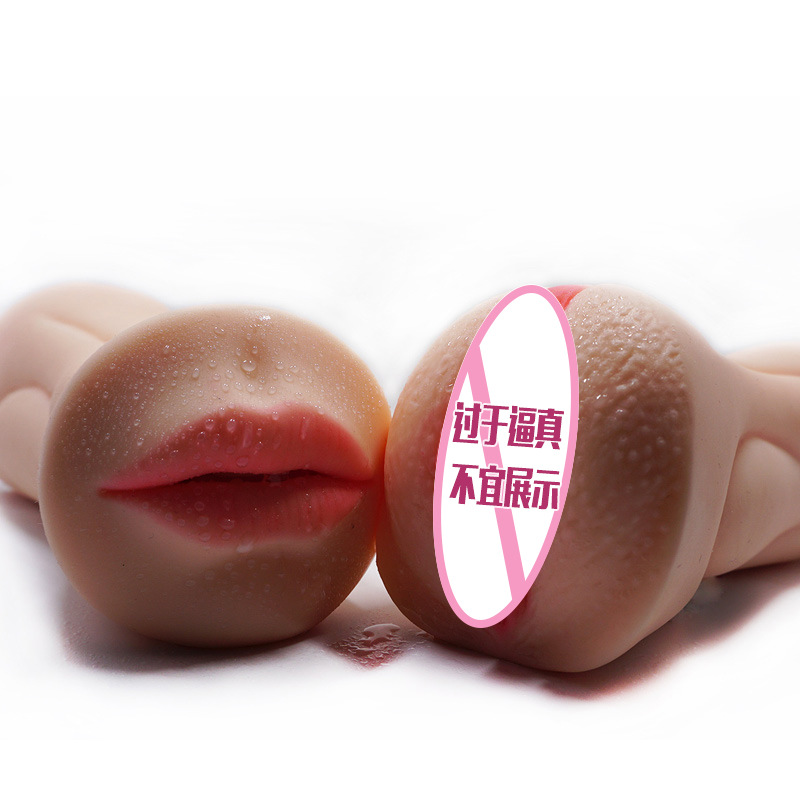 HOTBOY双头自慰器男用飞机杯口交名器倒模成人用品亚马逊外贸跨境